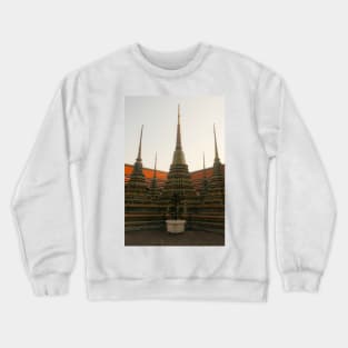 A second group of small stupa at Phra Chedi Rai in Wat Pho temple complex, Bangkok Crewneck Sweatshirt